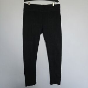 Francesca's Faux Suede Black Leggings